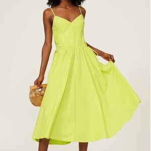 Jason Wu Yellow Midi Dress, Size 6